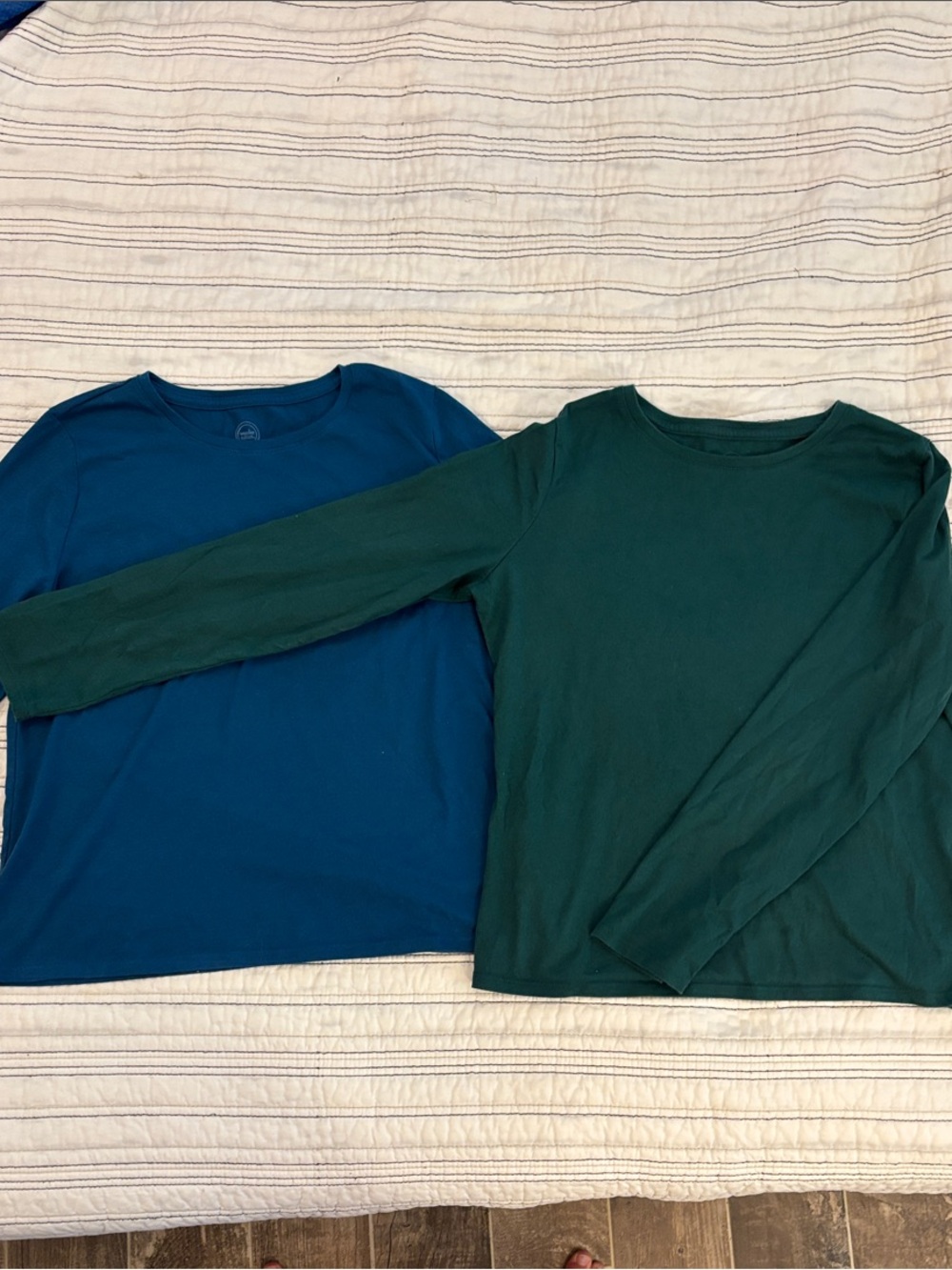 wonder nation Teal Crewneck Top - Deep Teal and forest green sold together.